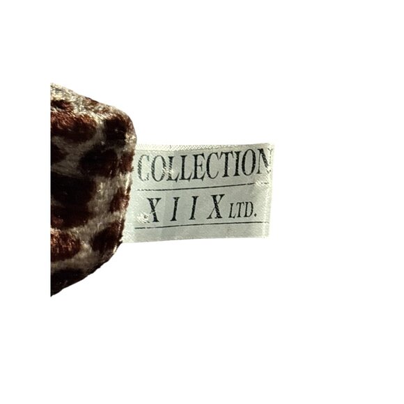 Collection XIIX LTD. Leopard Print Brown & Cream Scarf With Fringe Edges - Picture 8 of 8